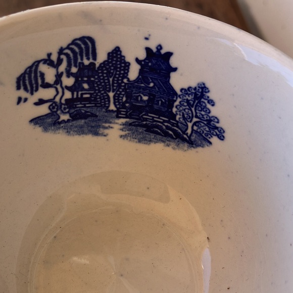 VIN Willow Ware by Royal China Underglaze E52 Transferware Small Porcelain Plate - Picture 14 of 16